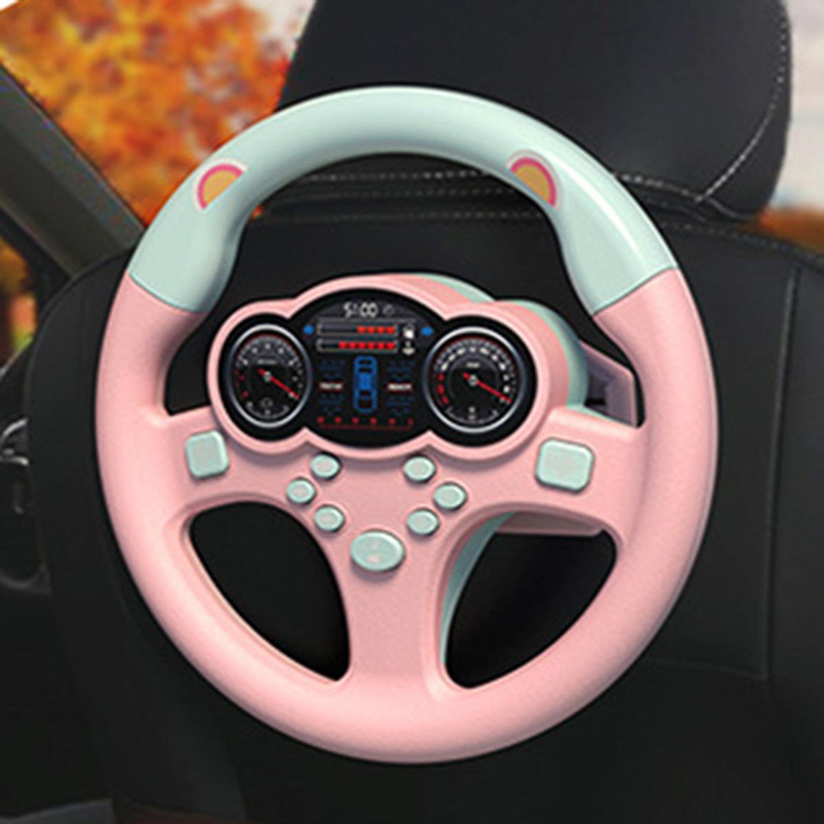 Brinquedo Infantil De Simulação De Volante De Carro Com - Imagem 14