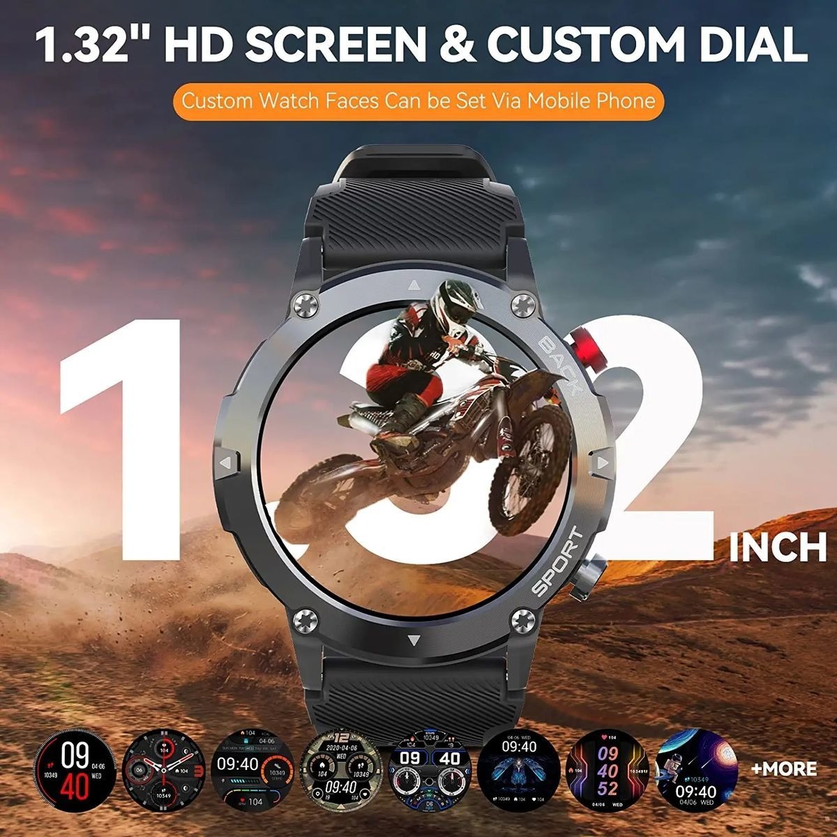 Smartwatch Para Homens Bluetooth Call - Imagem 7