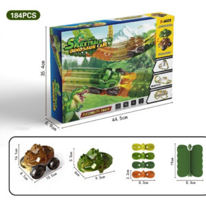 Kit 184 Pista De Carrinhos De Brinquedo Infantil Dinossauro
