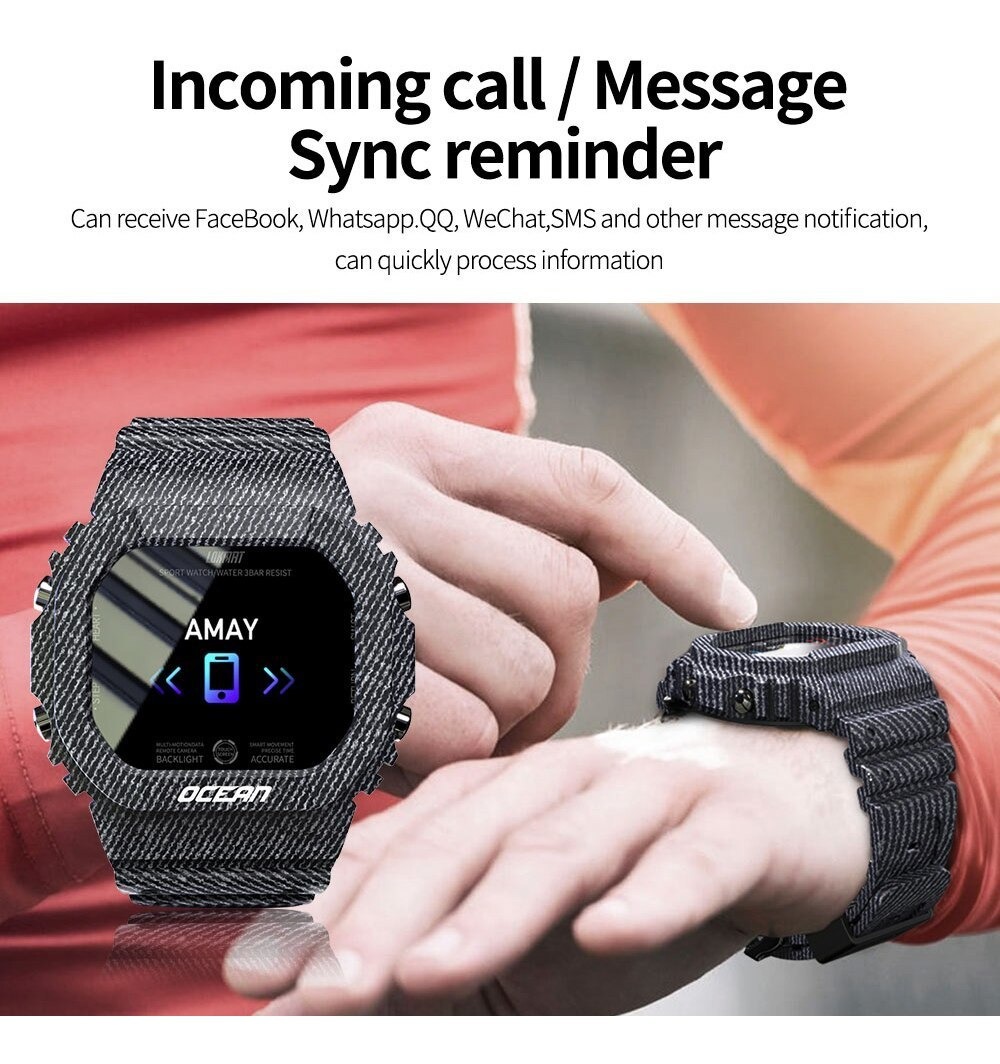 Smart Watch Ocean Pro Iwo Notificação De Rede Social - Imagem 6