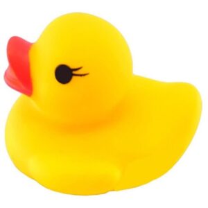 50 Peças Mini Patos De Borracha Amarelo Banho Patinho Fl