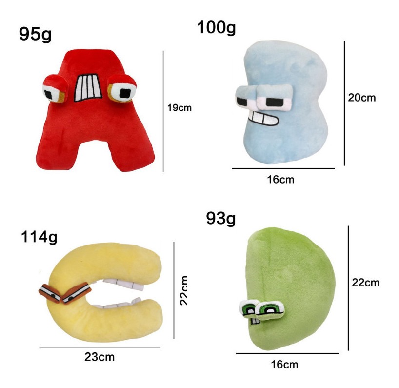 Presente De Almofada De Pelúcia Infantil Com Alfabeto Inglês - Imagem 2