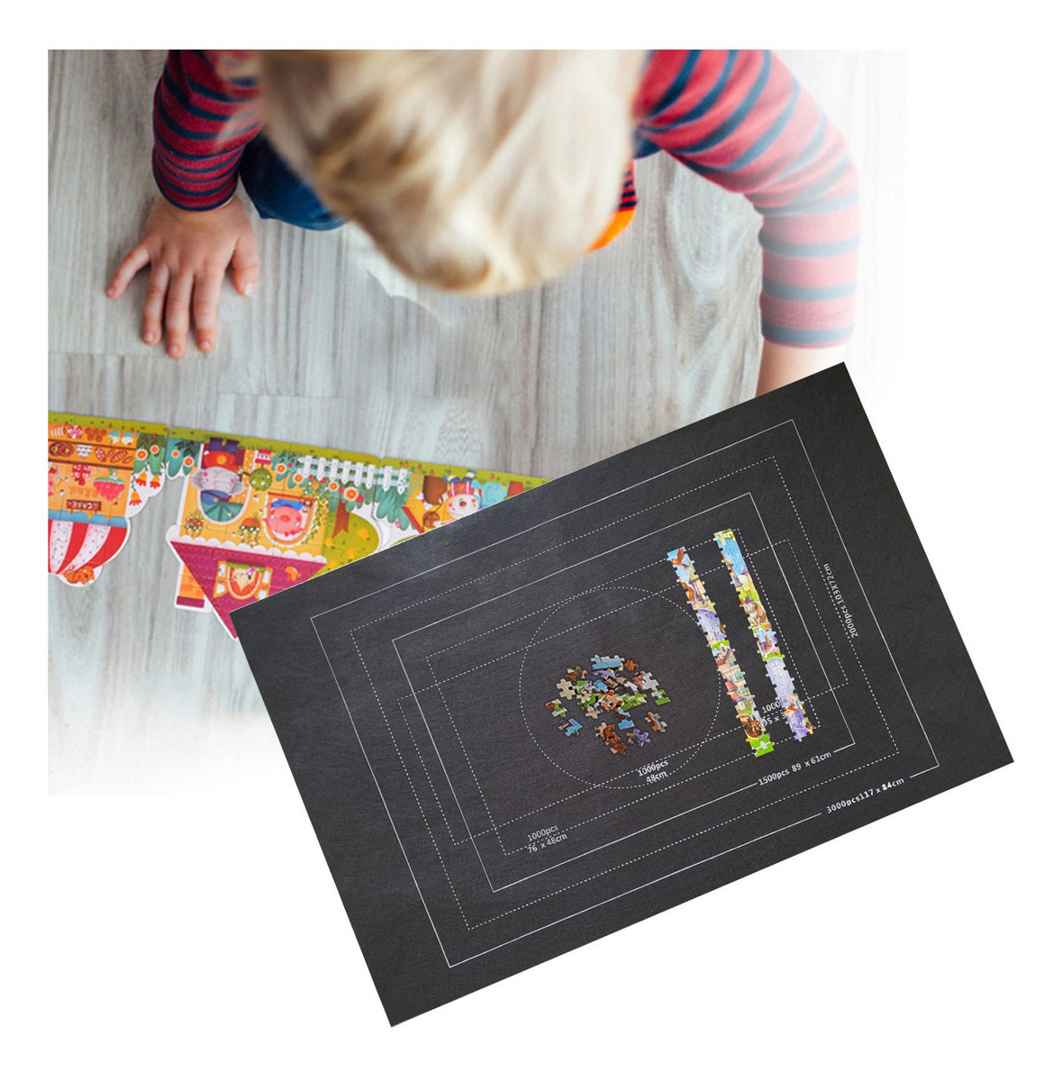 6y Puzzle Roll Storage Mat Roll Até 3000 Peças Com 5082 - Imagem 7