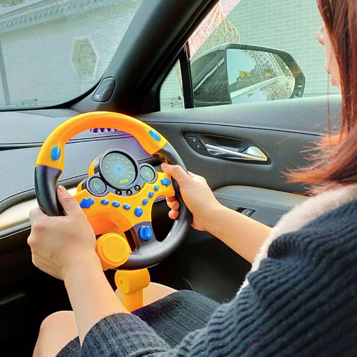 Volante Simulado Para Controle De Direção Infantil Com - Imagem 19