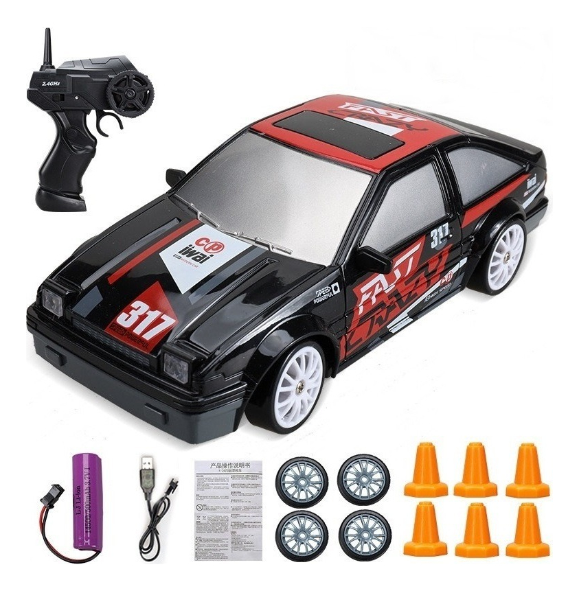 2.4g Drift Rc Car 4wd Rc Drift Control Toy Car - Imagem 9