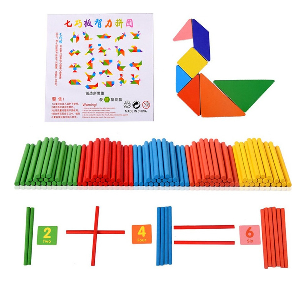 1set Contagem Sticks Auxiliares De Ensino De Matemática - Imagem 4