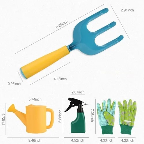 Conjunto De 8 Peças De Ferramentas De Jardinagem Infantil De - Imagem 3