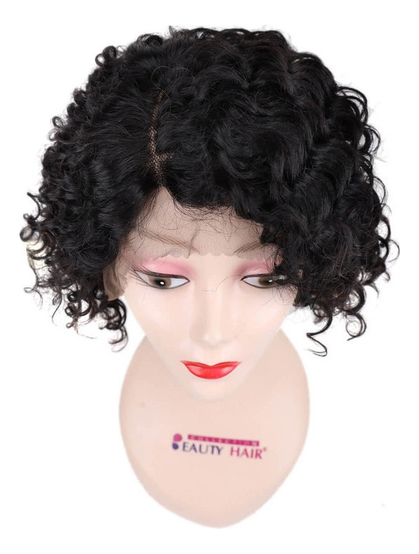 Peruca Lace Front Cabelo Cacheado Humano 25cm - Imagem 4
