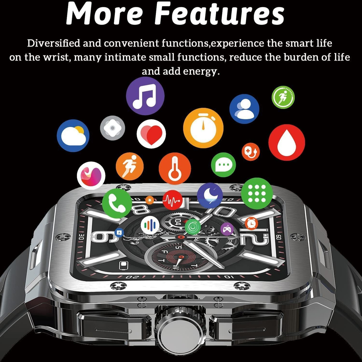 Smartwatch Para Homens Bluetooth Calling (receber/discar) - Imagem 4