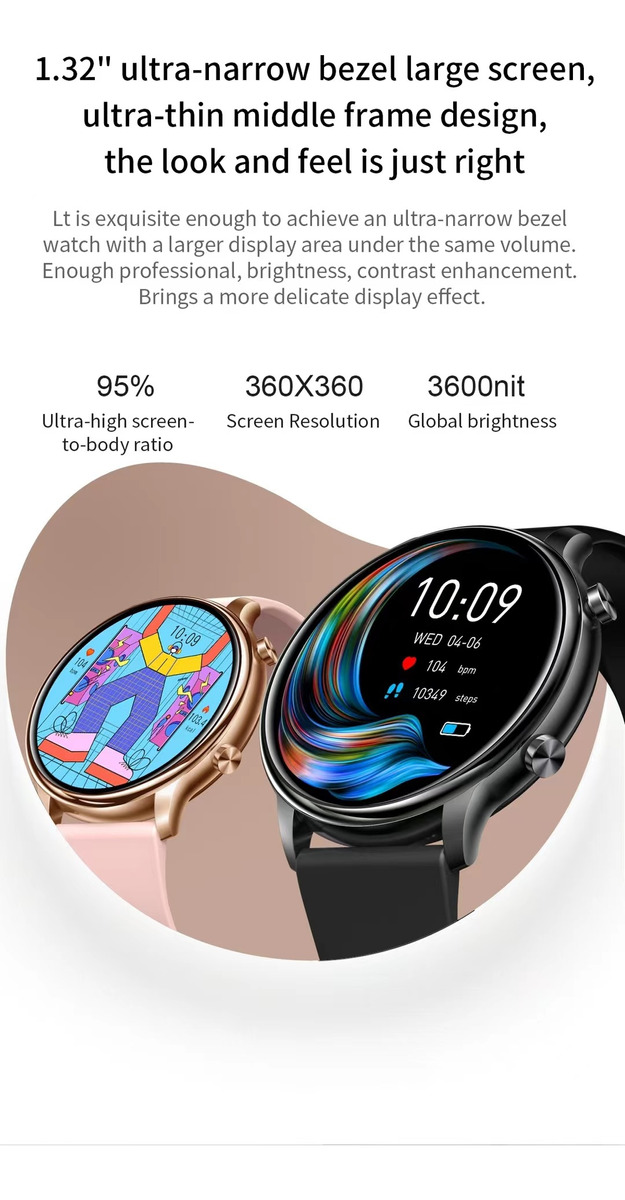 Para Xiaomi Huawei Smartwatch Para Mulheres Ultrafino - Imagem 7