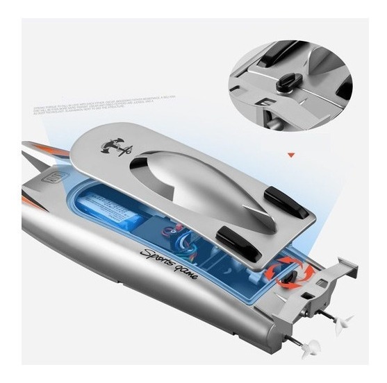 Brinquedo Infantil Rc Lancha Racing Boat 2.4g Sem Fio - Imagem 3