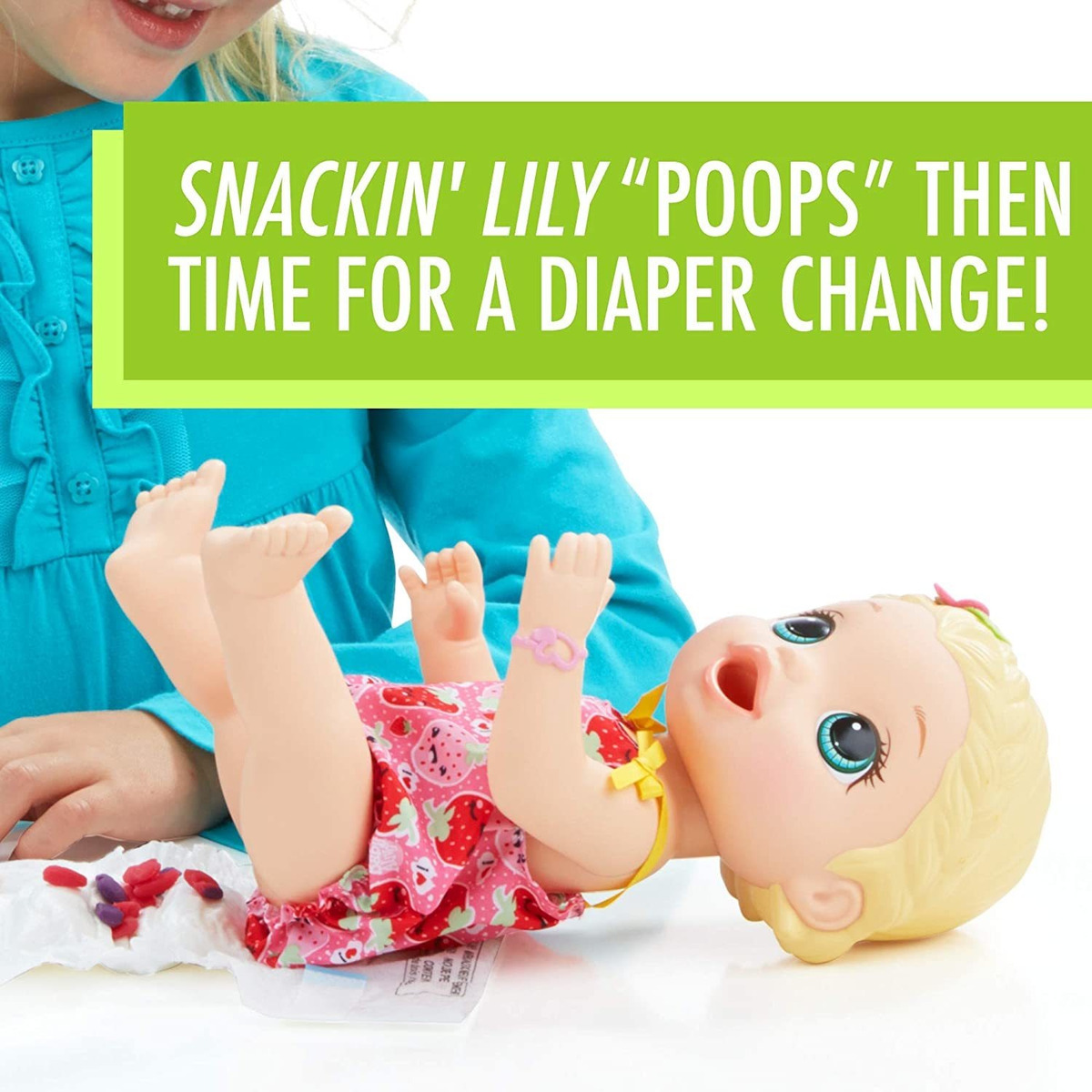 Lanche Baby Alive Super Snackin Lily Loira Amazon - Imagem 5