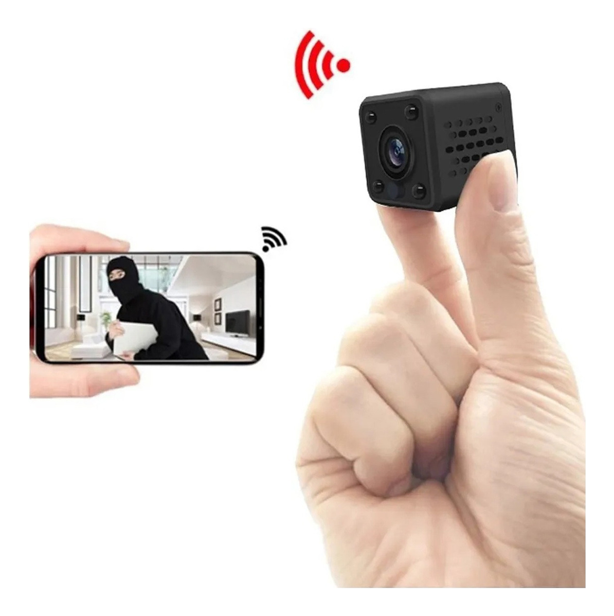 Câmera Espiã Mini Wifi 2k Max App Night Vision Security - Imagem 2