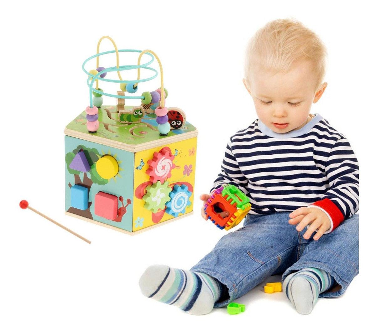Cubos De Atividades Montessorianas Brinquedos De - Imagem 7