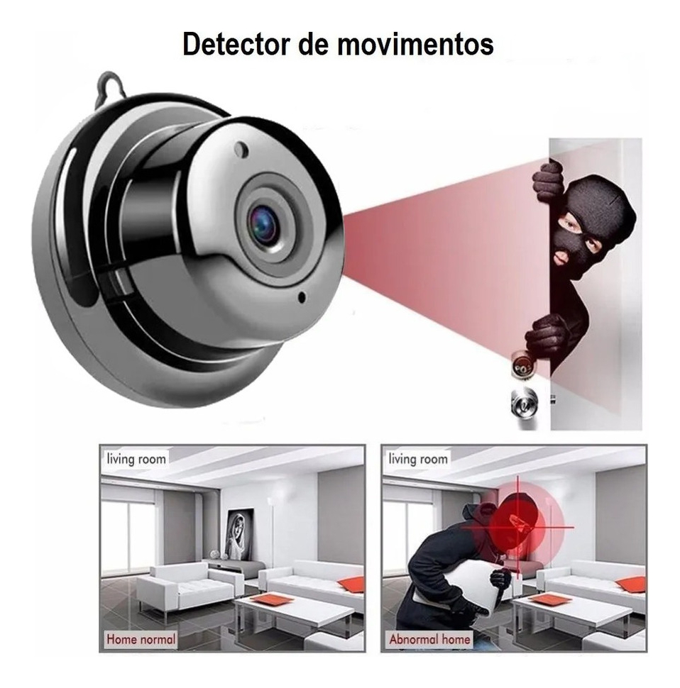 Mini Micro Câmera Wifi Cam Espionagem Visão Noturna Ip 1080p