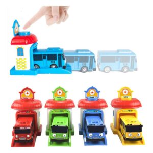 Conjunto De Carro De Brinquedo Infantil 4pcs Tayo Bus