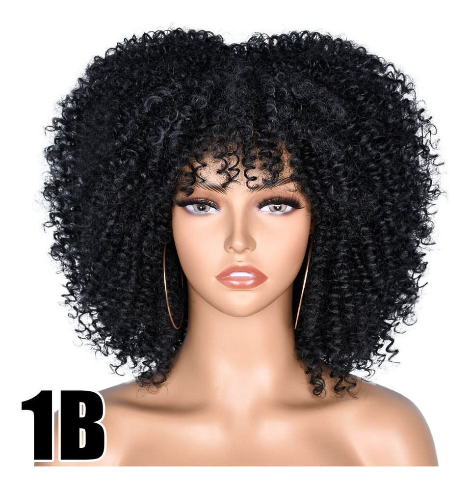 Peruca Peruca Afro Cacheada Para Uso Diario
