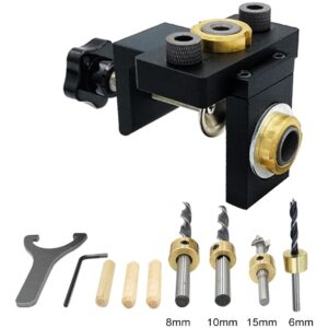 Doweling Jig Bolso Buraco Jig Kit Madeira Vertical Perfuraçã