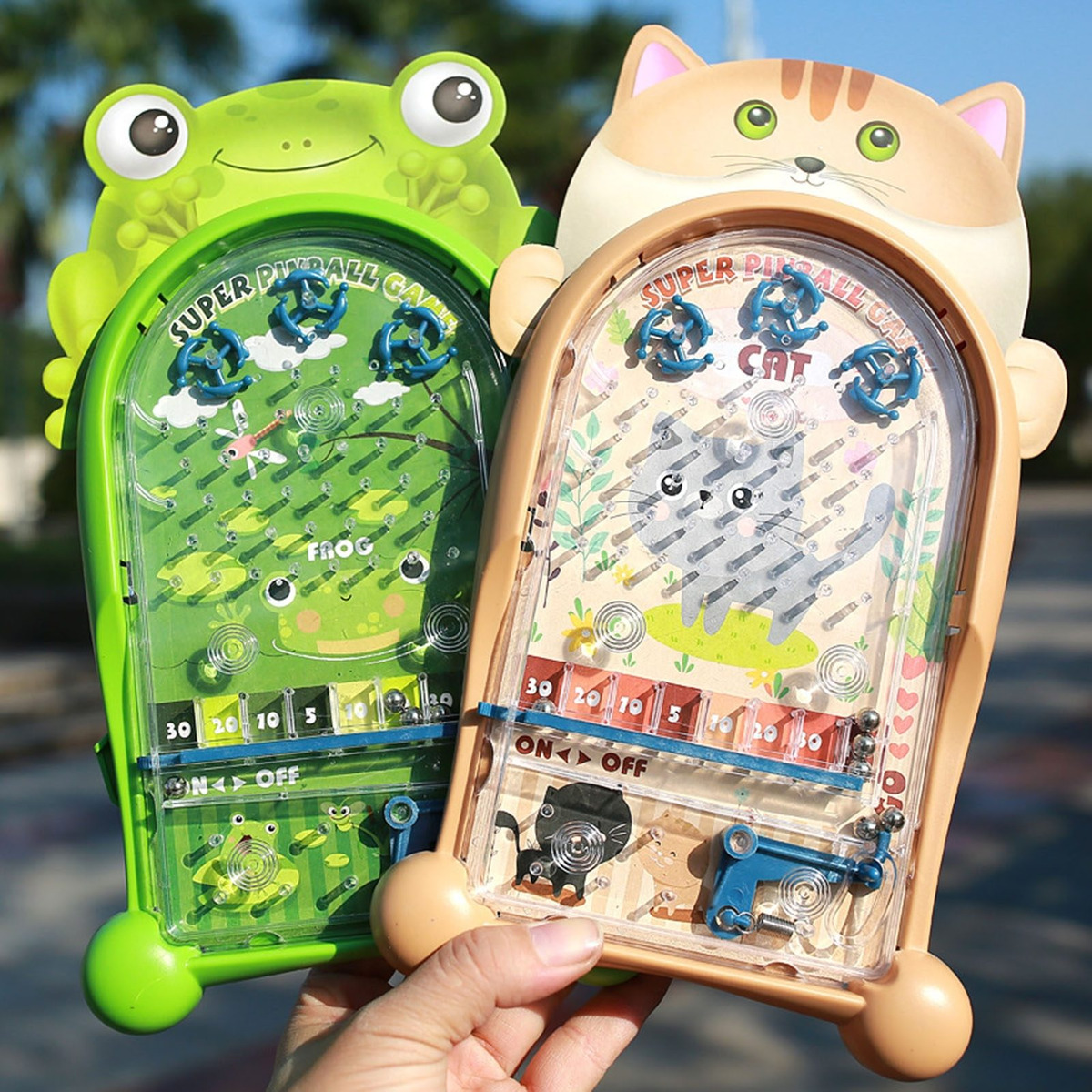 Útil Jogo De Mini Pinball Portátil De Desenho Animado Animal - Imagem 2
