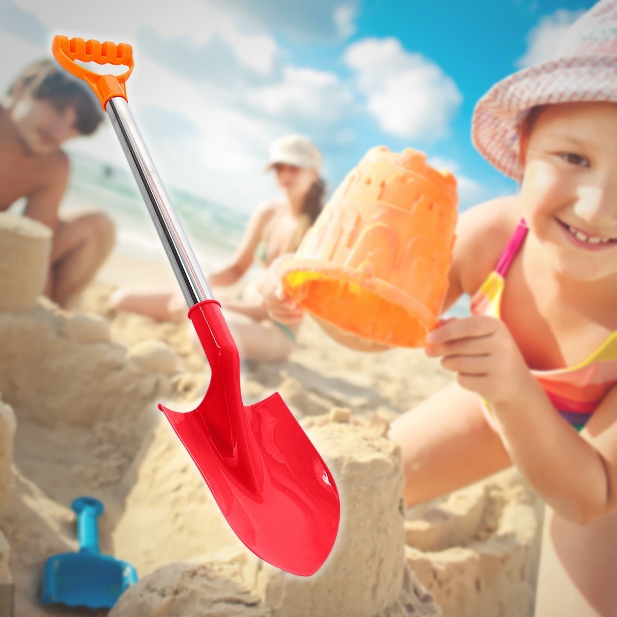 P 4pcs Pá De Neve Infantil Pá De Praia Infantil W 4582 - Imagem 4