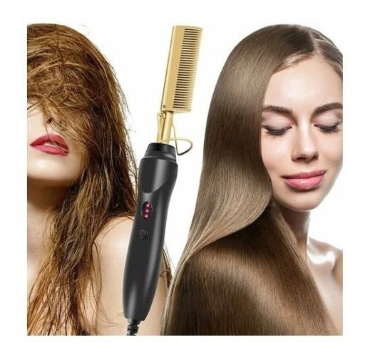 Pente Quente Elétrico Alisador Cabelo Crespo Chapinha Antiga
