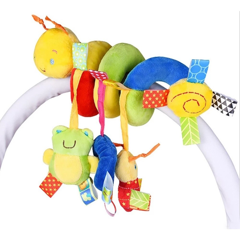 Carrinho De Bebê Espiral Móvel Menina+meias E Chocalhos De P - Imagem 8