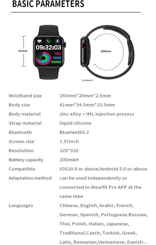 Monitor De Música Bluetooth Smart Watch Hw12 De 1,57 - Imagem 3
