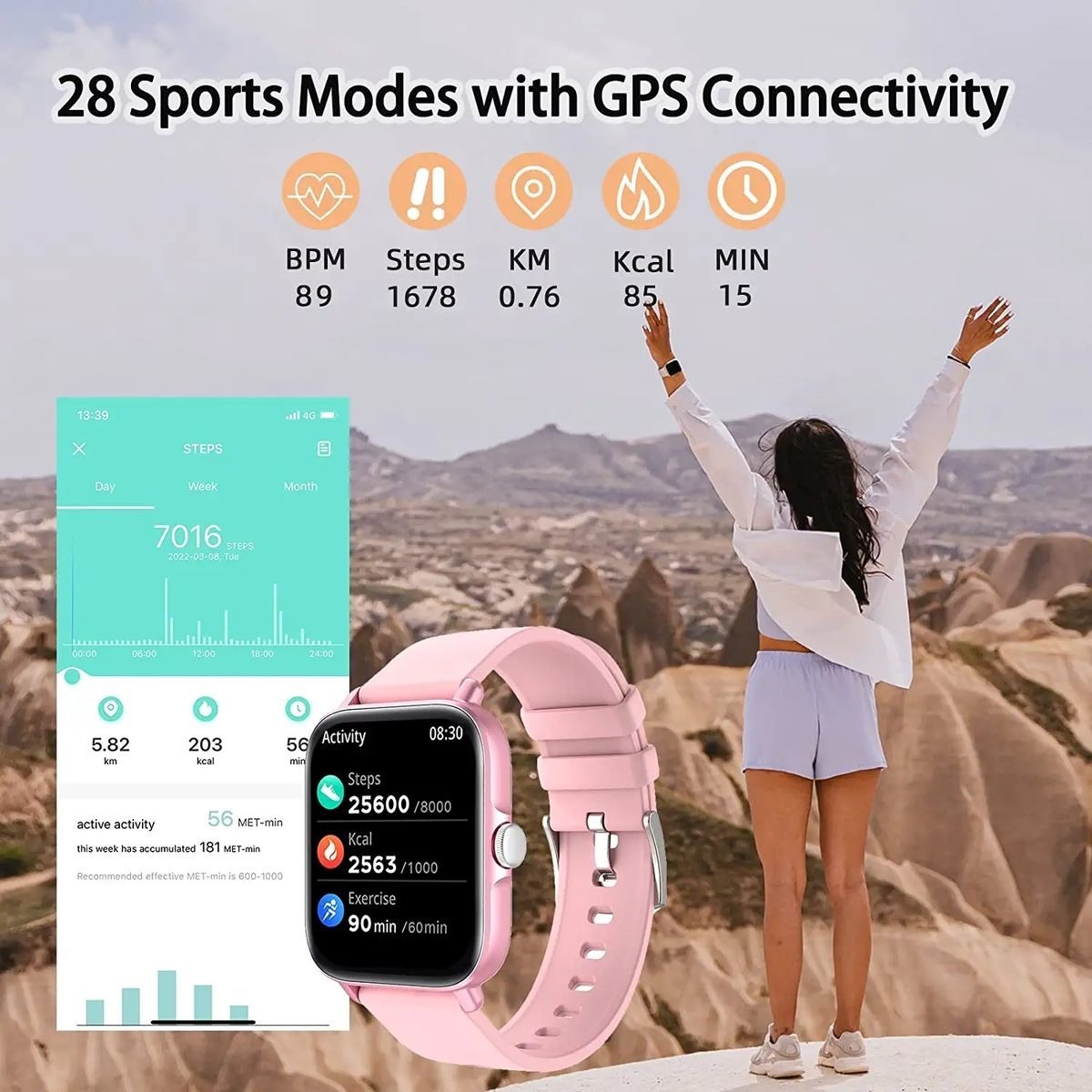 Smartwatch Para Homens E Mulheres (recepção De Cham - Imagem 6