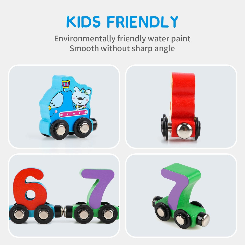 Educação Infantil Para Aprender Números E Letras Trem Magnét - Imagem 7