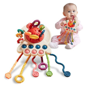 Brinquedo Montessori Sensorial Com Cordão De Mão De Treiname