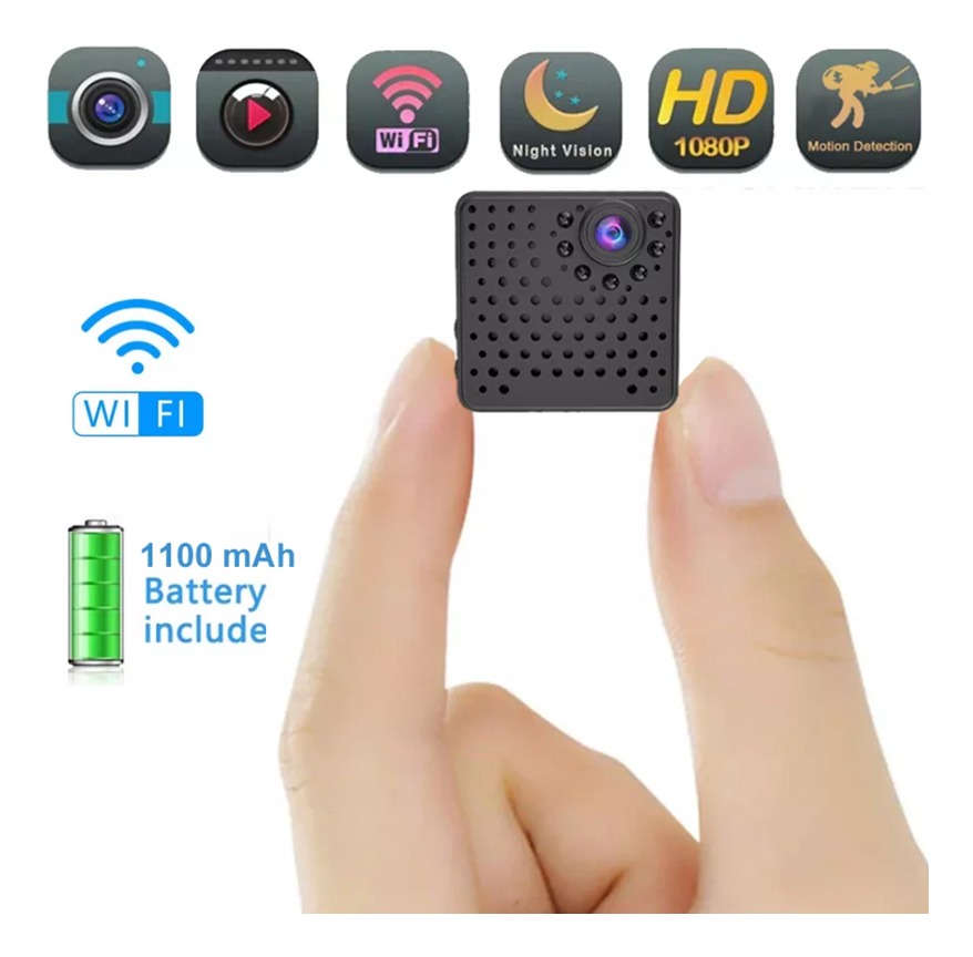 Mini Câmera Wifi Hd 1080p Sem Fio De Segurança Doméstica Com