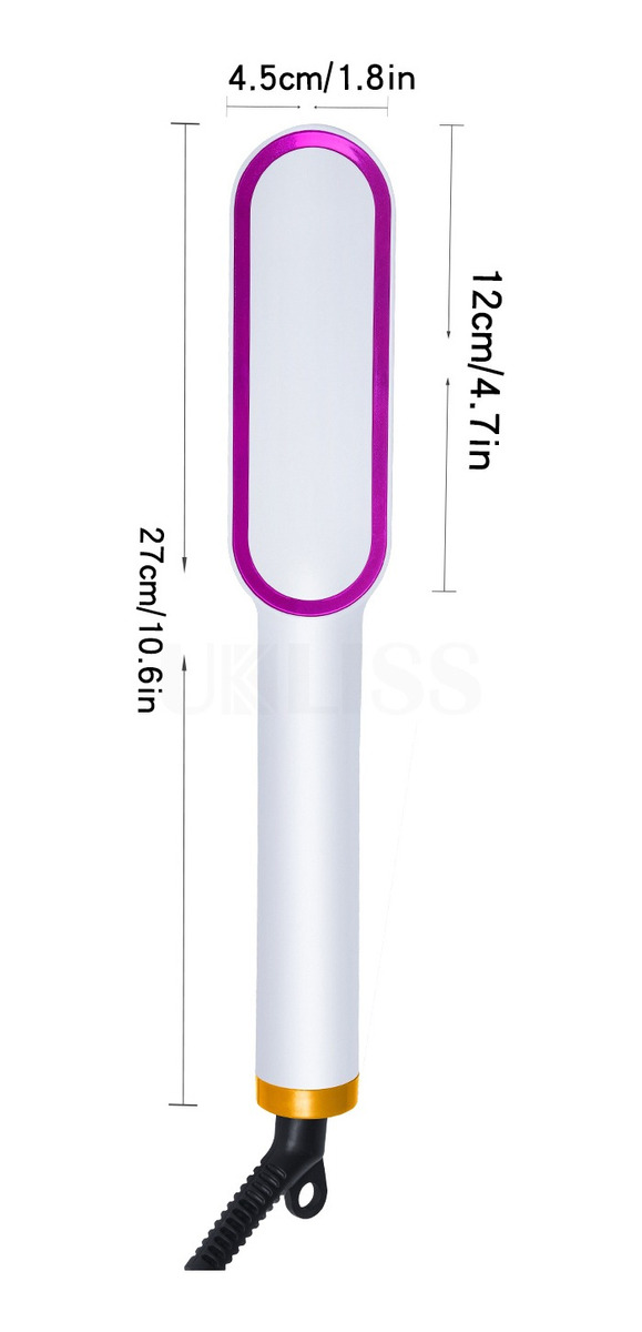Escova De Alisamento De Cabelo Elétrica Profissional - Imagem 11