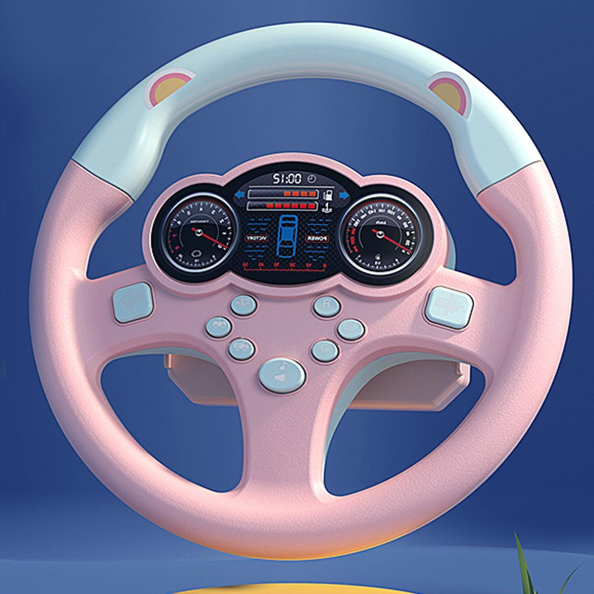 Brinquedo Infantil De Simulação De Volante De Carro Com - Imagem 11