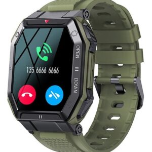 Relógio Inteligente Militar Para Homens Bluetooth Hd Tactica