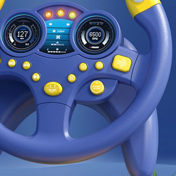 Volante Brinquedo Criança Simulada Condução Carro de Corrida Jogo