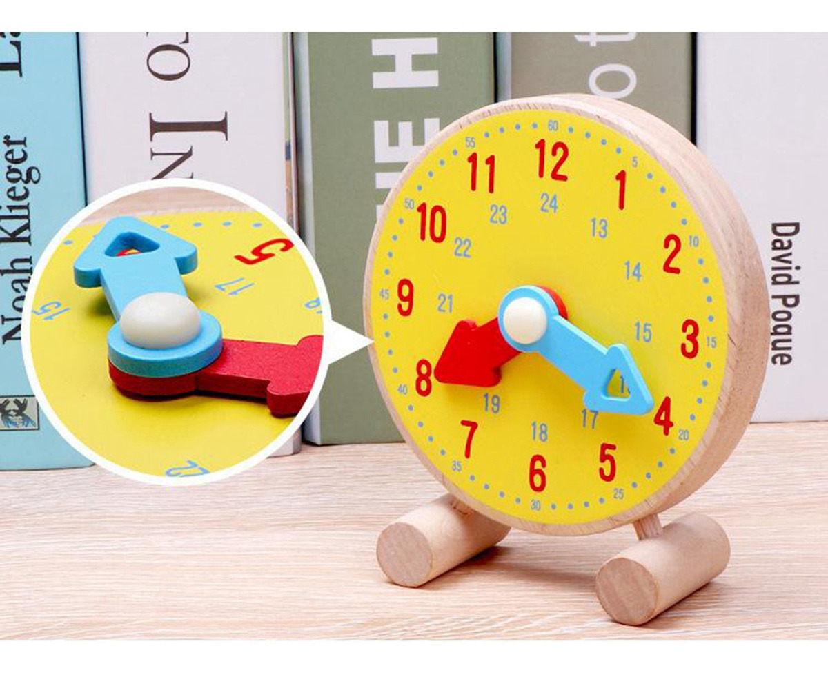 Aprenda A Contar As Horas Pré-escola Ensino Relógio Modelo - Imagem 8