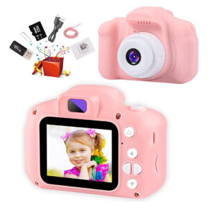 Câmera Infantil 1080p Mini Kids+cartão De 8gb+leitor
