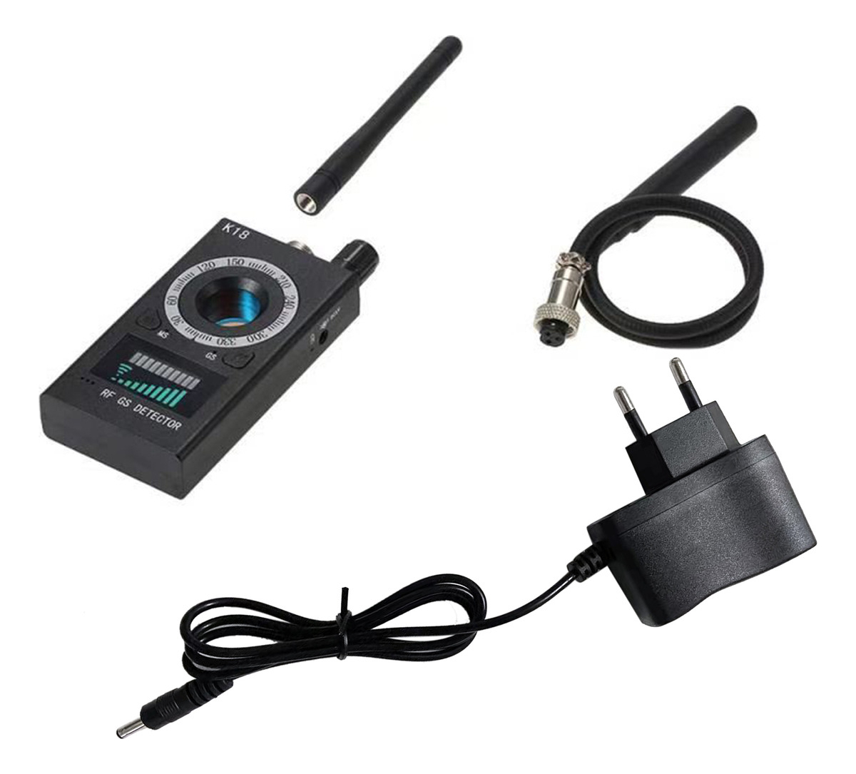 Detector Gps Detector De Sinal Rf Oculto Black Eu Plug - Imagem 9