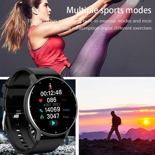 Smartwatch Zl02 Tela Redonda Rastreador De Fitness - Imagem 5