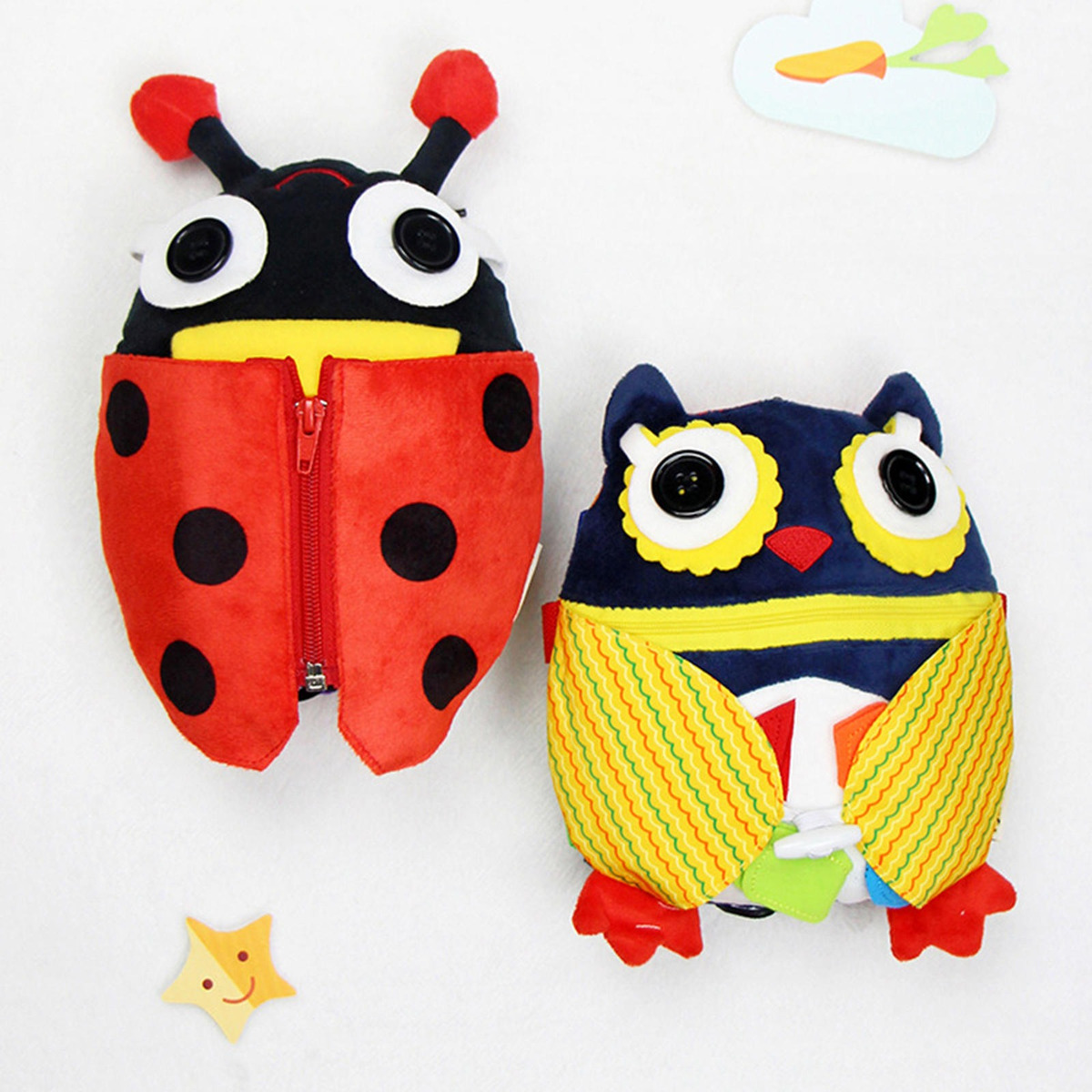Fivela Sensorial De Pelúcia Aprendizagem Brinquedo Zipper - Imagem 12