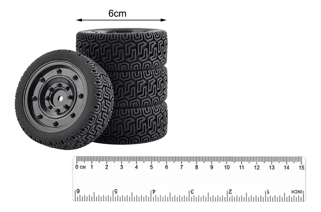4pcs Cubos Das Rodas Jantes Para Wltoys Rc Pneus De Borracha - Imagem 10