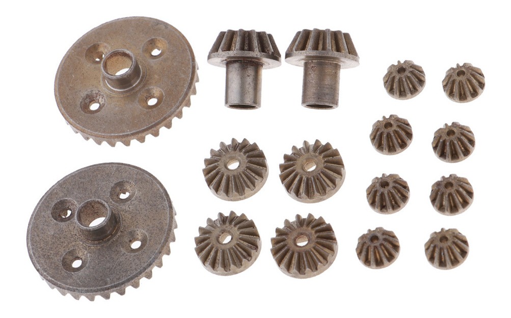 16x Metal Diferencial Dirigindo Engrenagem Planeta Conjunto - Imagem 6
