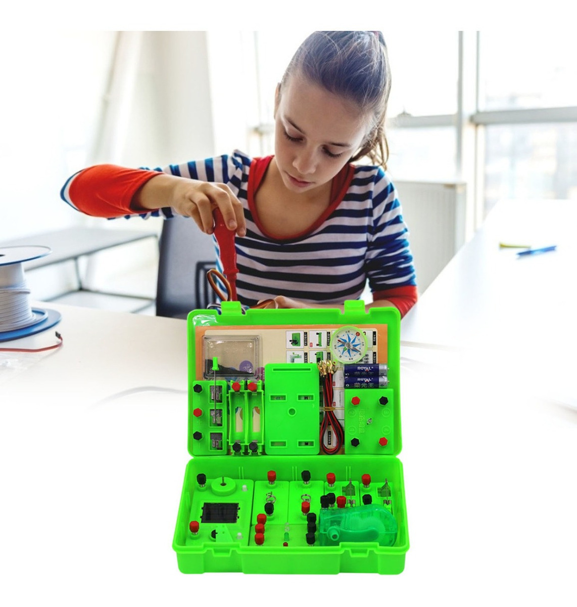 Kit De Experimento De Circuito Ferramenta Básica De Aprendiz - Imagem 4