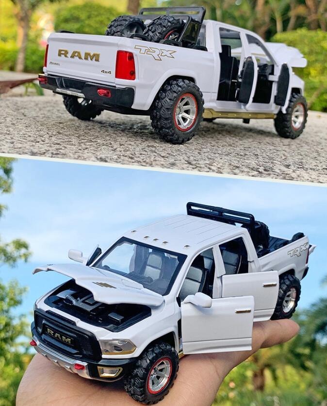 Modelos De Carros De Liga Leve Dodge Ram Trx 1:32 - Imagem 13