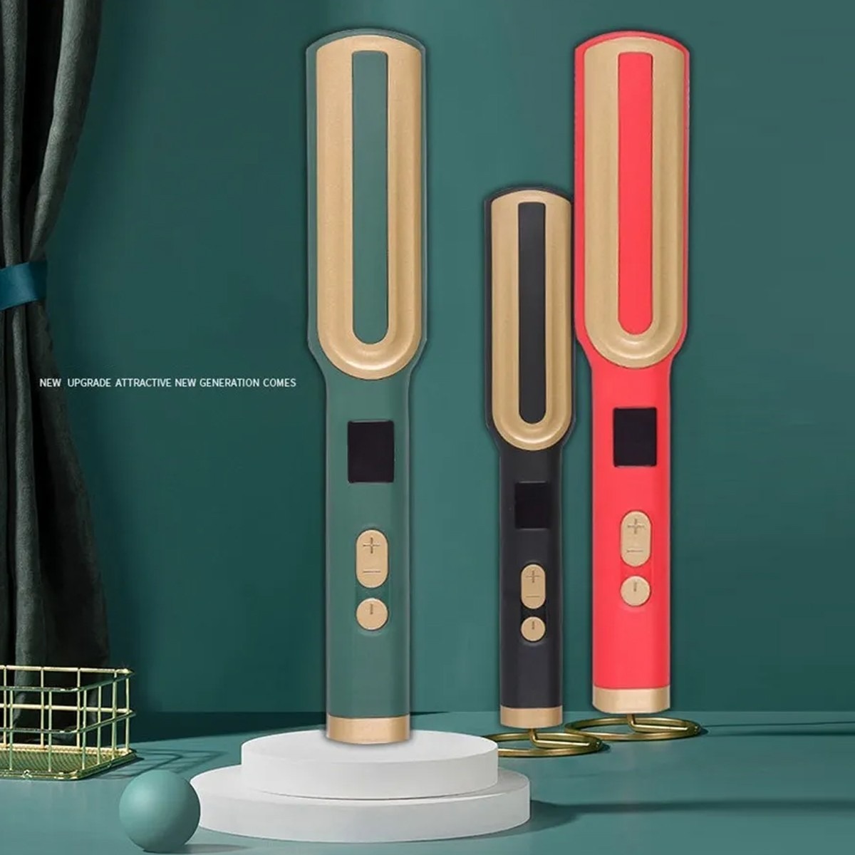 Máquina De Alisamento De Ferro Led Hot Comb - Imagem 5