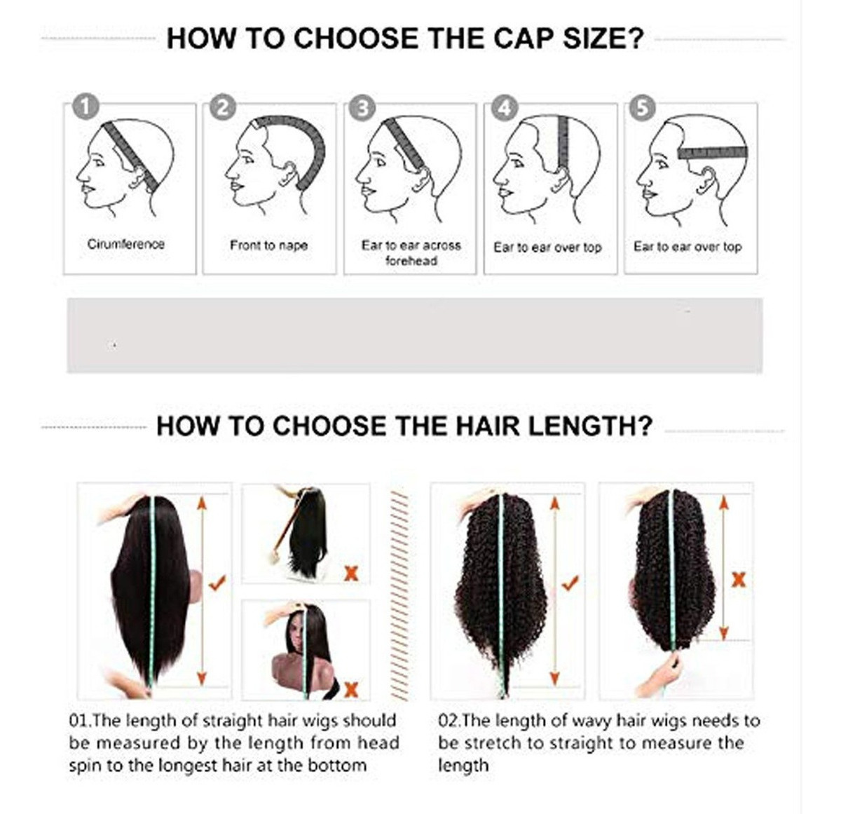 N 24curly Cabelo Perucas Do Laço Perucas Humanas Do Cabelo E - Imagem 8