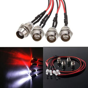 8 Leds Led, Controle Remoto, Luz De Carro, Faróis, Luz Trase