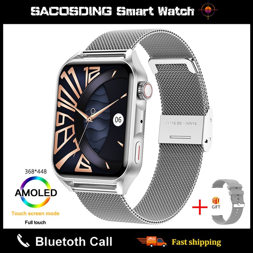 Relógio Inteligente Amoled Nfc Bluetooth Chamada Homem - Imagem 35