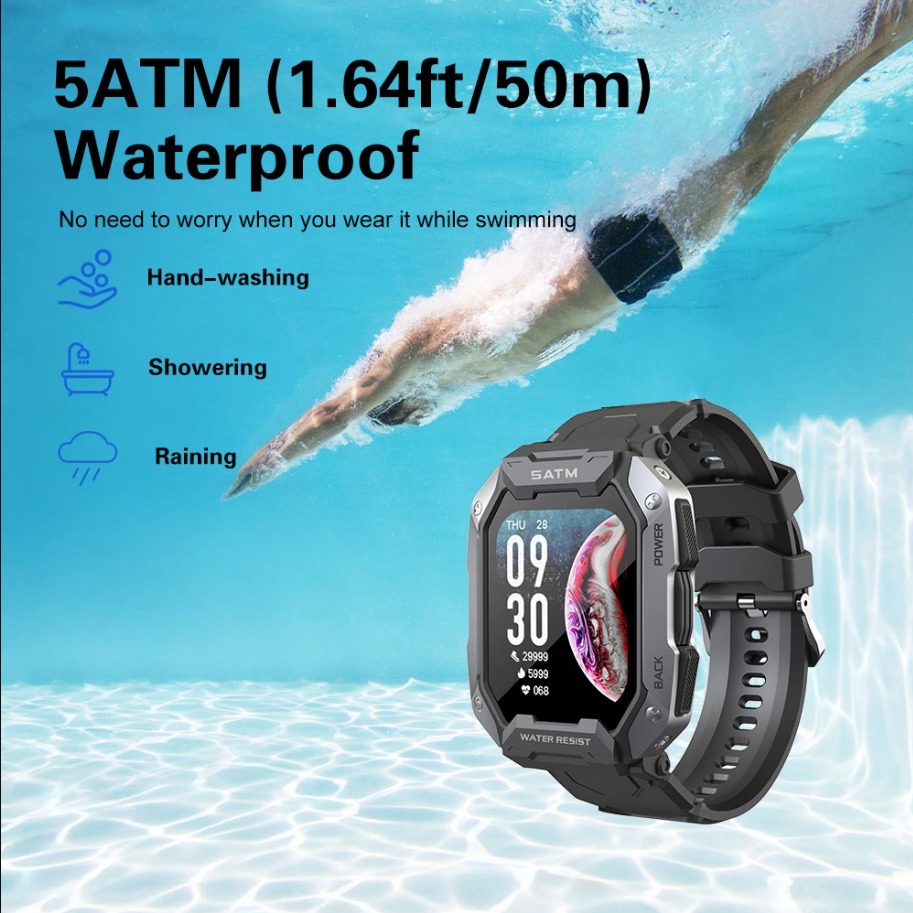 Smartwatch C20, Frequência Cardíaca Original, 3atm, - Imagem 4