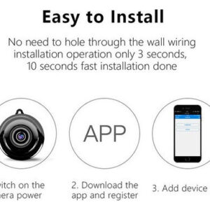 Mini Wifi Câmera Sem Fio Grava Detecção De Movimento + Vídeo